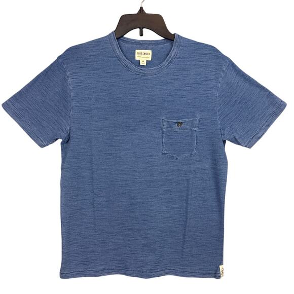 Todd Snyder Slub Pocket Tee Homespun Rustic Heathered Size M Cotton Jersey - Picture 1 of 7